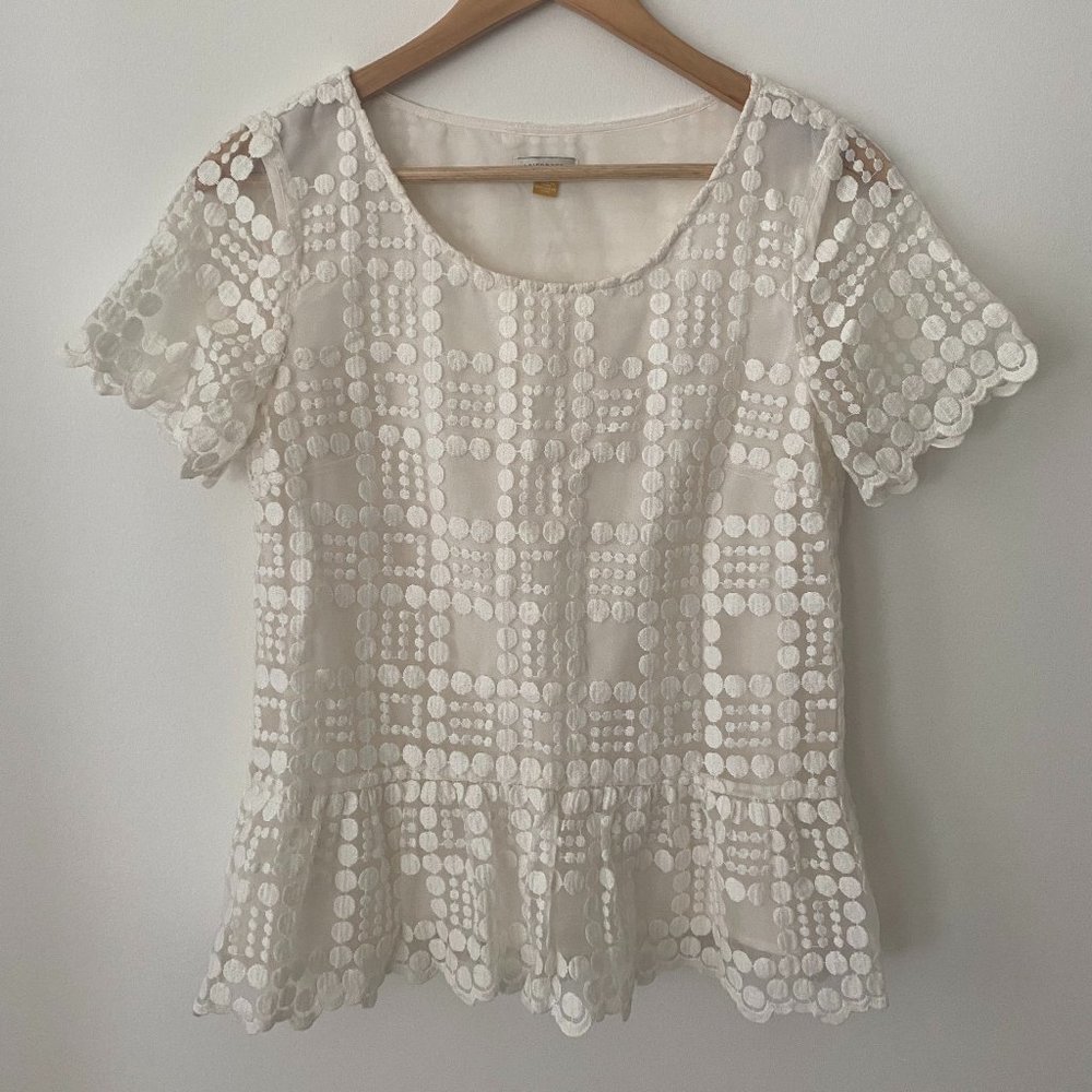 Anthropologie Leifsdottir Peplum Top